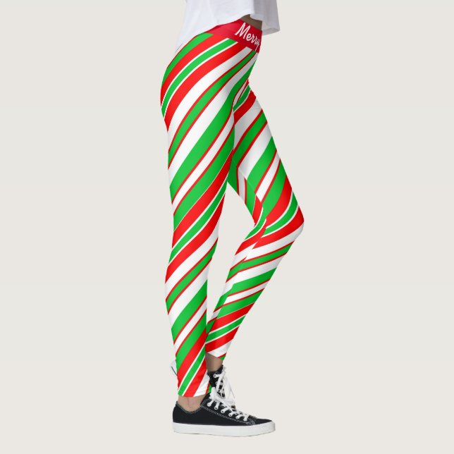 Merry Christmas Candy Strike Leggings (Direita)