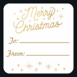 MERRY CHRISTMAS / Etiquetas do adesivo de Natal<br><div class="desc">Uma Etiqueta de Presente de Vinheta de Natal personalizada que você pode personalizar feita a tempo da temporada de Férias! Inspirada pelas canções de Natal do passado natalício, a letra "Desejamos-lhe um Feliz Natal" é uma forma excelente de expressar o Vosso Feriado a um amado ou amigo especial. Você pode...</div>