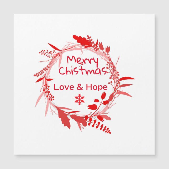 Merry Christmas Love & Hope card (Frente)