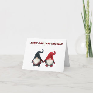 **MERRY CHRISTMAS NEIGHBOR** CARTÃO HUMOR DO GNOME