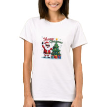 Merry Christmas T-Shirt | Papais noeis e Design de