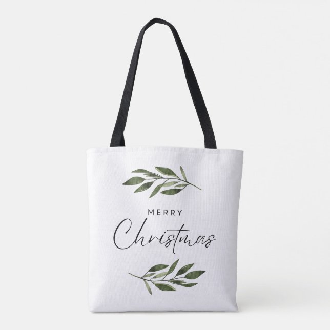 Merry Christmas Tote Bag (Verso)
