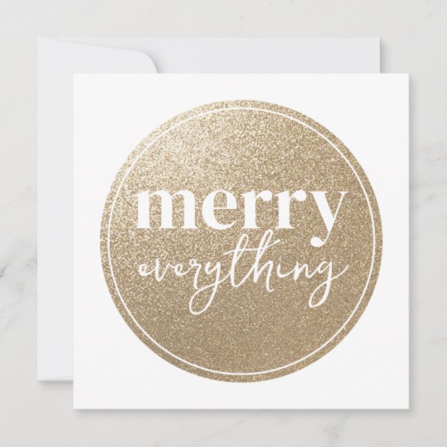 Merry Everything Golden Texture (Frente)