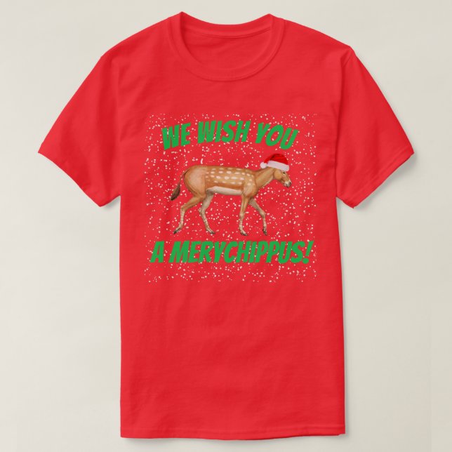 Merychippus T-Shirt de Natal (Frente do Design)