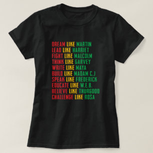 Mês da História Negra, Sonhe Como Martin T-Shirt