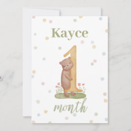 Mês por Mês - Cartões de Bebê