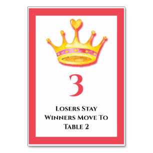 Mesa 3 da Coroa Dourada Bunco de 5 Cartões