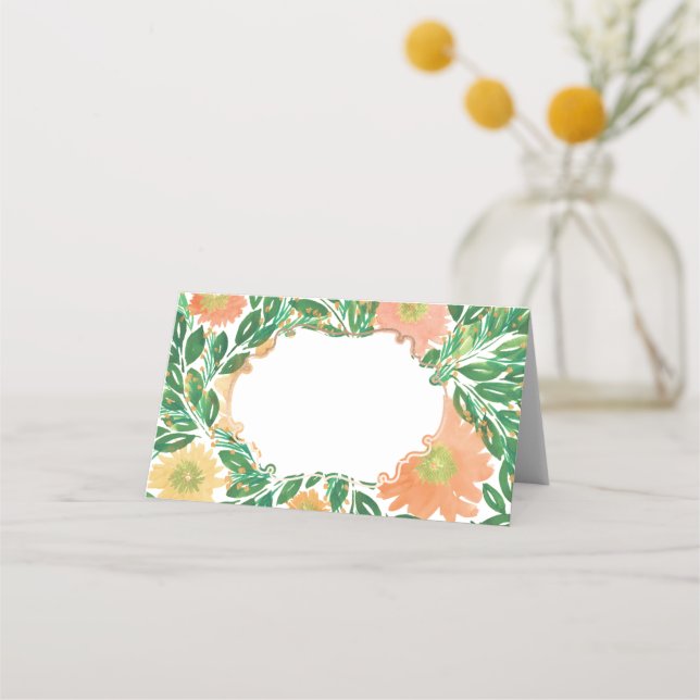 Mesa Belo Cartão de Impressão de Cores-d'Água (Frente)