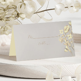 Mesa Cartão de Assento de Casamento de Flor Silvestre B