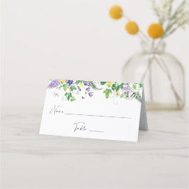 Mesa Cartão de Assento de Narcisos Rústicos e Flores Si