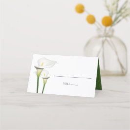 Mesa Cartão de Casa dos Lírios Elegante Calla Branca