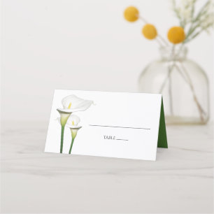 Mesa Cartão de Casa dos Lírios Elegante Calla Branca
