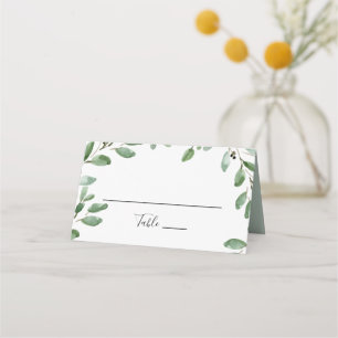 Mesa Cartão de Casamento Eucalyptus Tropical Greenery