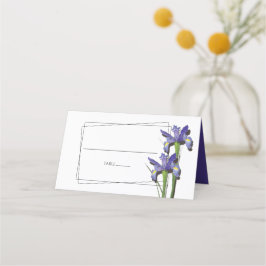 Mesa Cartão de Casamento Iris Roxo Elegante