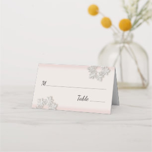Mesa Cartão de Casamento no inverno Elegante Snowflake