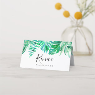 Mesa Cartão de escolta tropical, casamento tropical