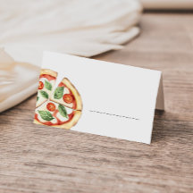 Cartão de Local de Buffet de Pizza