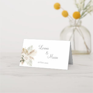 Mesa Cartão de Local de Casamento de Boho Espanhol