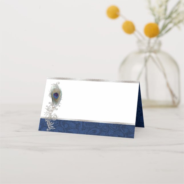 Mesa Cartão de Local de Casamento de Pancete Dobrado (Frente)