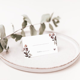 Mesa Cartão de Local de Casamento Dobrado rosa com Refe