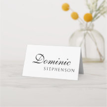 Cartão de Local de Casamento Minimalista Moderno D