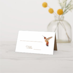 Mesa Cartão de Local de Casamento Rufous Hummingbird