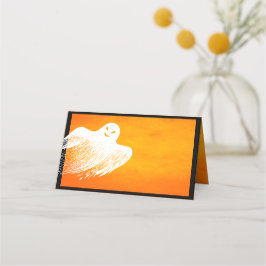 Mesa Cartão de Local do Nome do Fantasma Branco Spooky