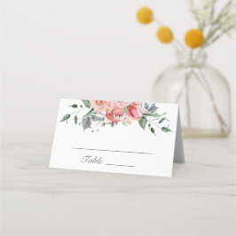 Mesa Cartão de Local Floral Elizabeth Pink