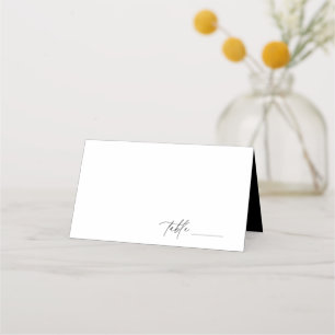 Mesa Cartão de Local Minimalista Contemporâneo