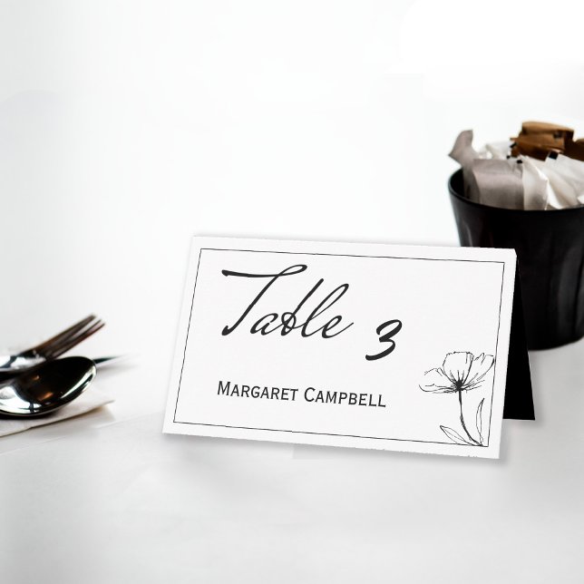 Mesa Cartão de Local para Número de Tabela de Casamento (Criador carregado)