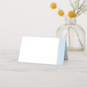 Mesa Cartão de Localidade de Stripe Azul Elegante
