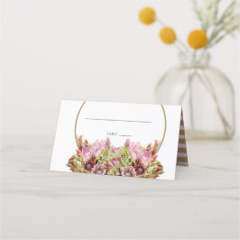 Mesa Cartão de Localidade para Buquês de Flor Selvagem