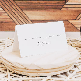 Mesa Cartão de Localização com Caligrafia Elegante EVEL