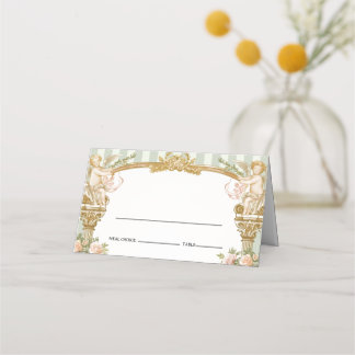 Mesa Cartão de Localização de Casamento Elegante em Ver