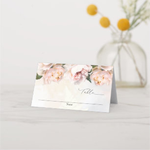 Mesa Cartão de Localização de Noiva Cor-de-Rosa Floral 