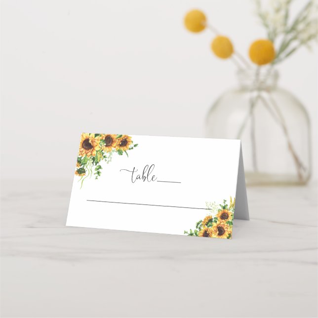 Mesa Cartão de Localização Dobrado para Casamento com F (Frente)