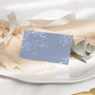 Mesa Cartão de lugar de casamento simples com flor de v