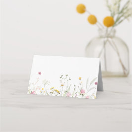 Mesa Cartão de lugar de Flores Silvestres Casamento