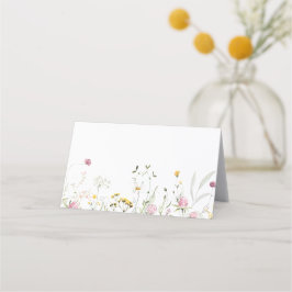 Mesa Cartão de lugar de Flores Silvestres Casamento