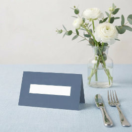 Mesa Cartão de lugar em branco moderno slate azul para 