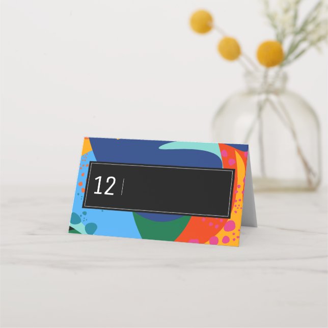 Mesa Cartão de lugar | Noite no Museu (Frente)