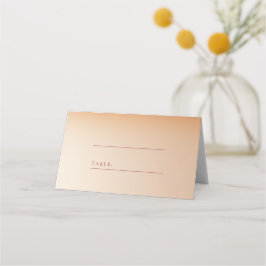 Mesa Cartão de lugar para casamento Red Sunset