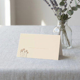 Mesa Cartão de lugar para convidado de flores modernas