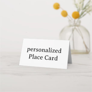 Mesa Cartão de Nome Personalizado com Assinatura e Dobr