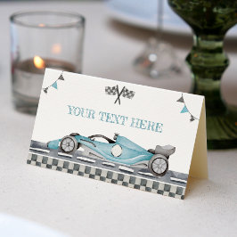 Mesa Cartão de Ponto de Aniversário de Carro de Corrida