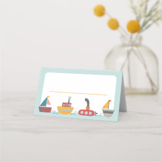 Mesa Cartão de Tema Náutico, Cartão de Local