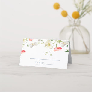 Mesa Cartão Escort De Casamento De Peonia Floral primav