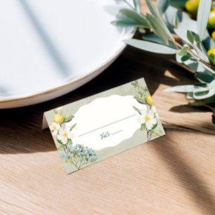 Mesa Cartão Floral de Lugar Dobrado La Dolce Vita Lemon