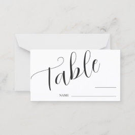 Mesa Cartão Local com Número Mínimo de Tabela de Casame