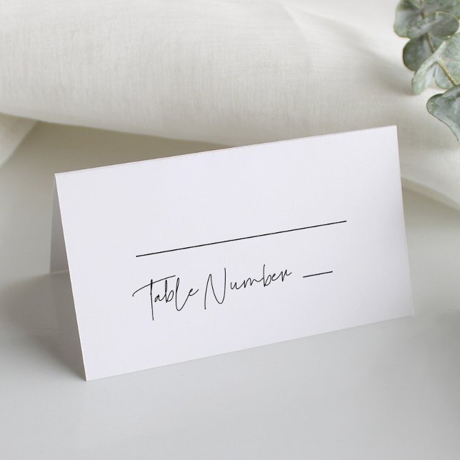 Mesa Cartão moderno minimalista de casamento (Criador carregado)